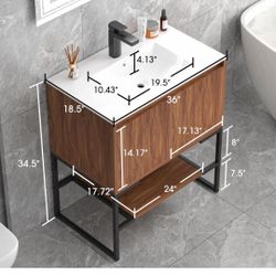 Vanity Sink Included 36"