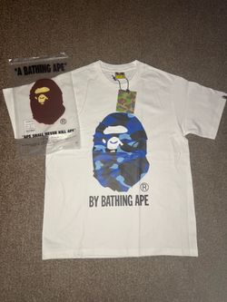 Bape Tee (White and Blue)