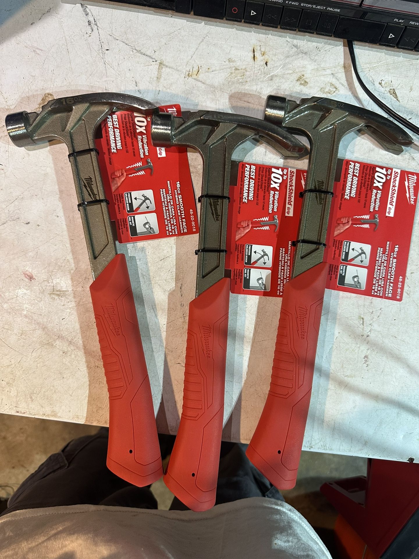 Milwaukee 16oz Smooth Face Claw Hammer New 20$ Each 