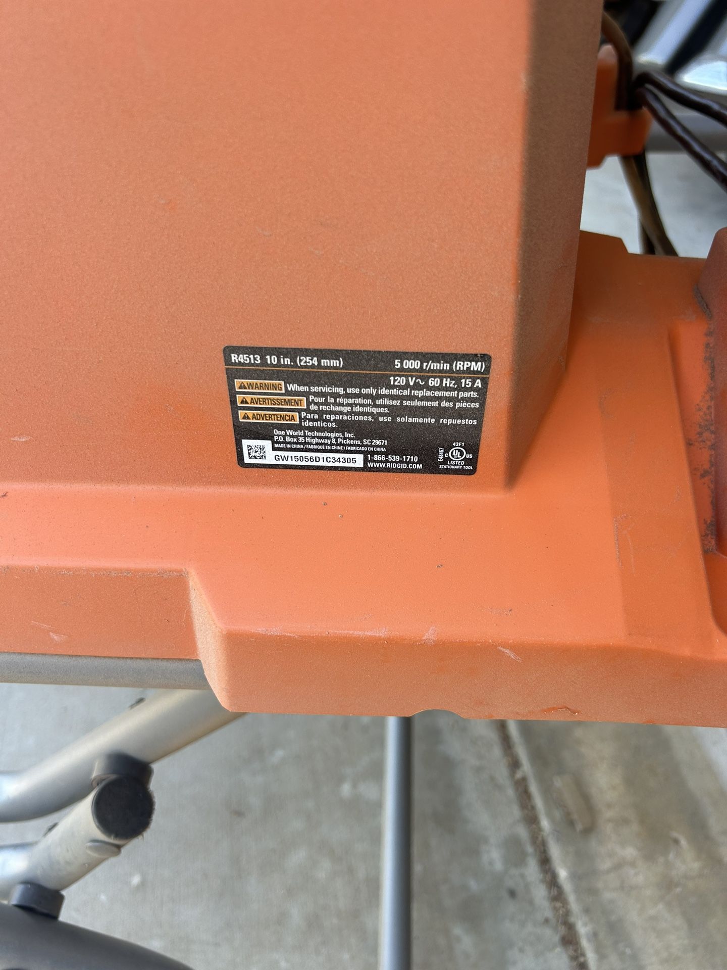Rigid Table Saw