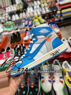 Aj off hotsell white blue