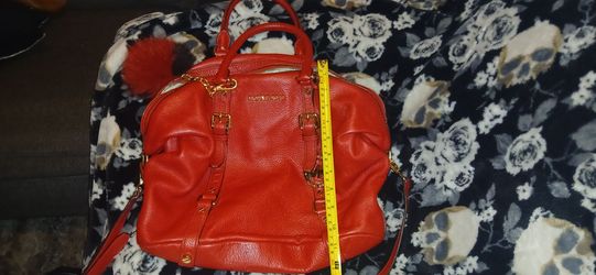 Michael Kors Bedfor Bowling  RED Satchel Handbag