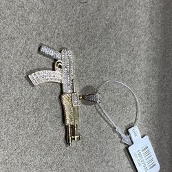 Gold AK Pendant 