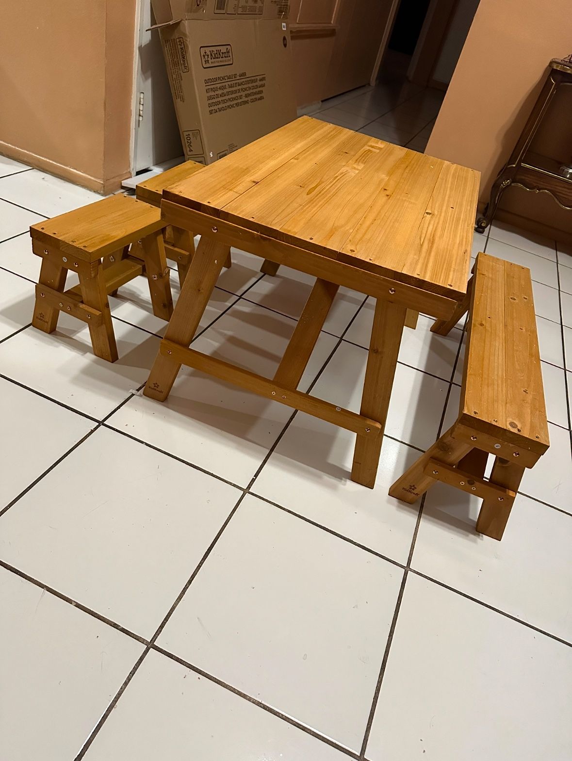 Kid’s Wooden Picnic Table