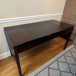 Wood Desk Table With Drawer
