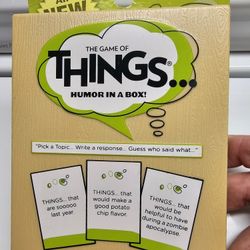 The Game Of Things...humor In A Box