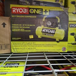 Ryobi 18v 1 Gallon Cordless Air Compressor TOOL Only For Price, 120psi 