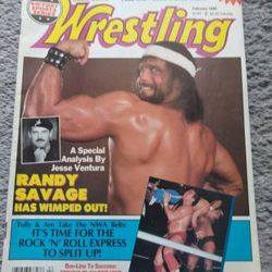 Inside Wrestling February 1988 RANDY Savage Vintage WWF WWE WCW Legend