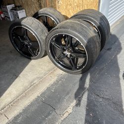 C8 Stocks Carbon Flash Color 20” And 19” Offsets