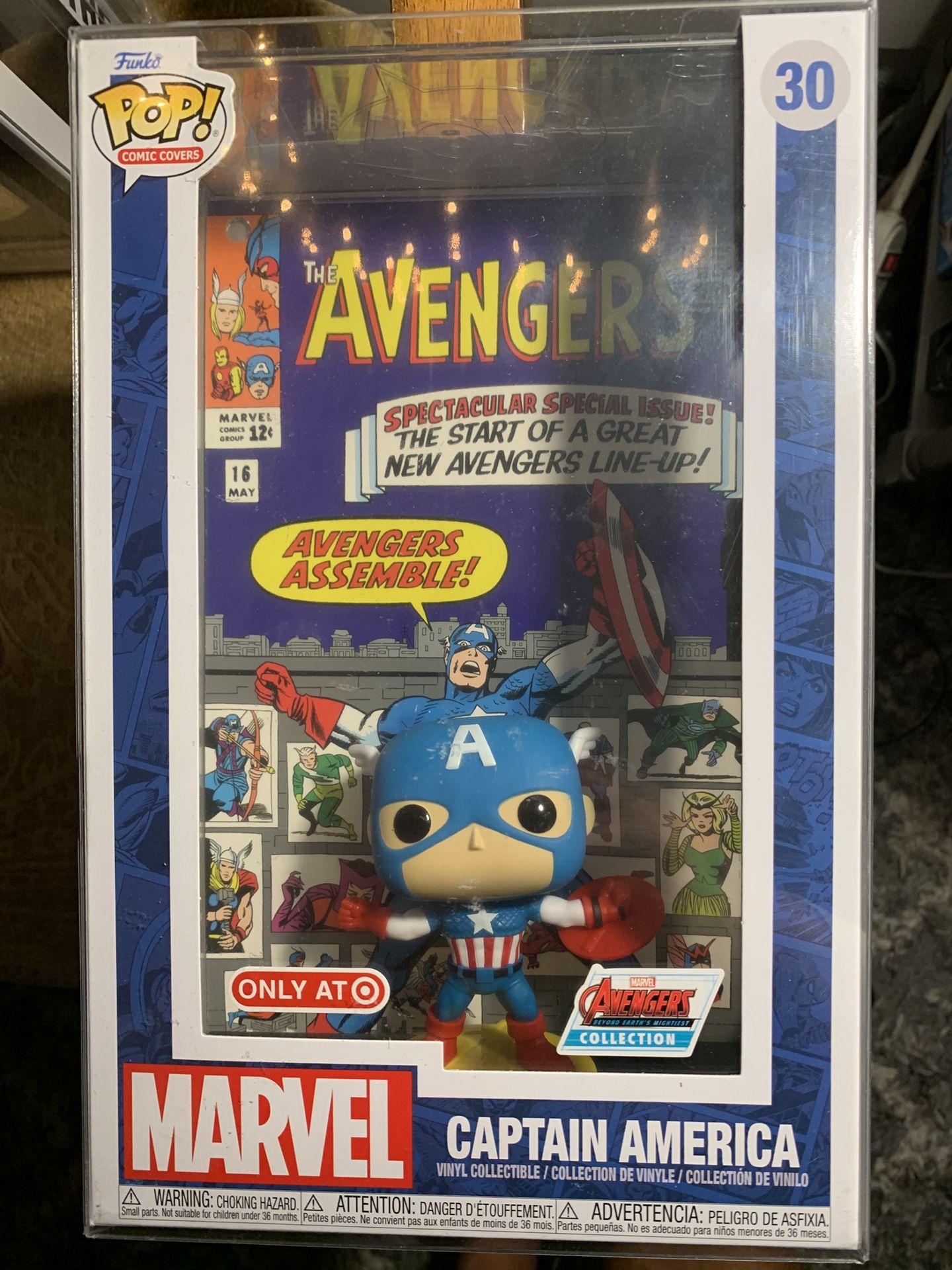 Funko pop marvel avengers collection comic covers captain America #30