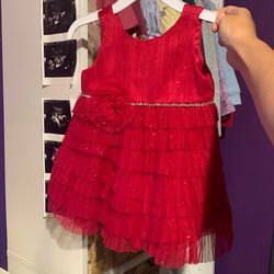 Red baby girl dress