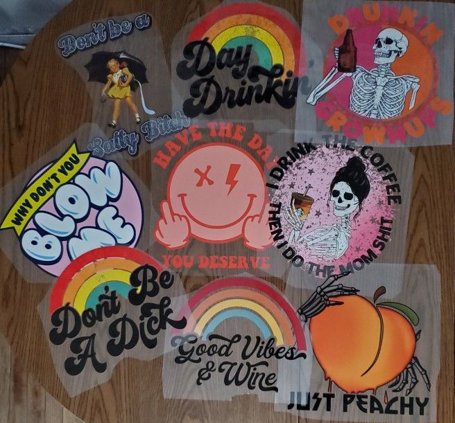 Press On Transfer Prints