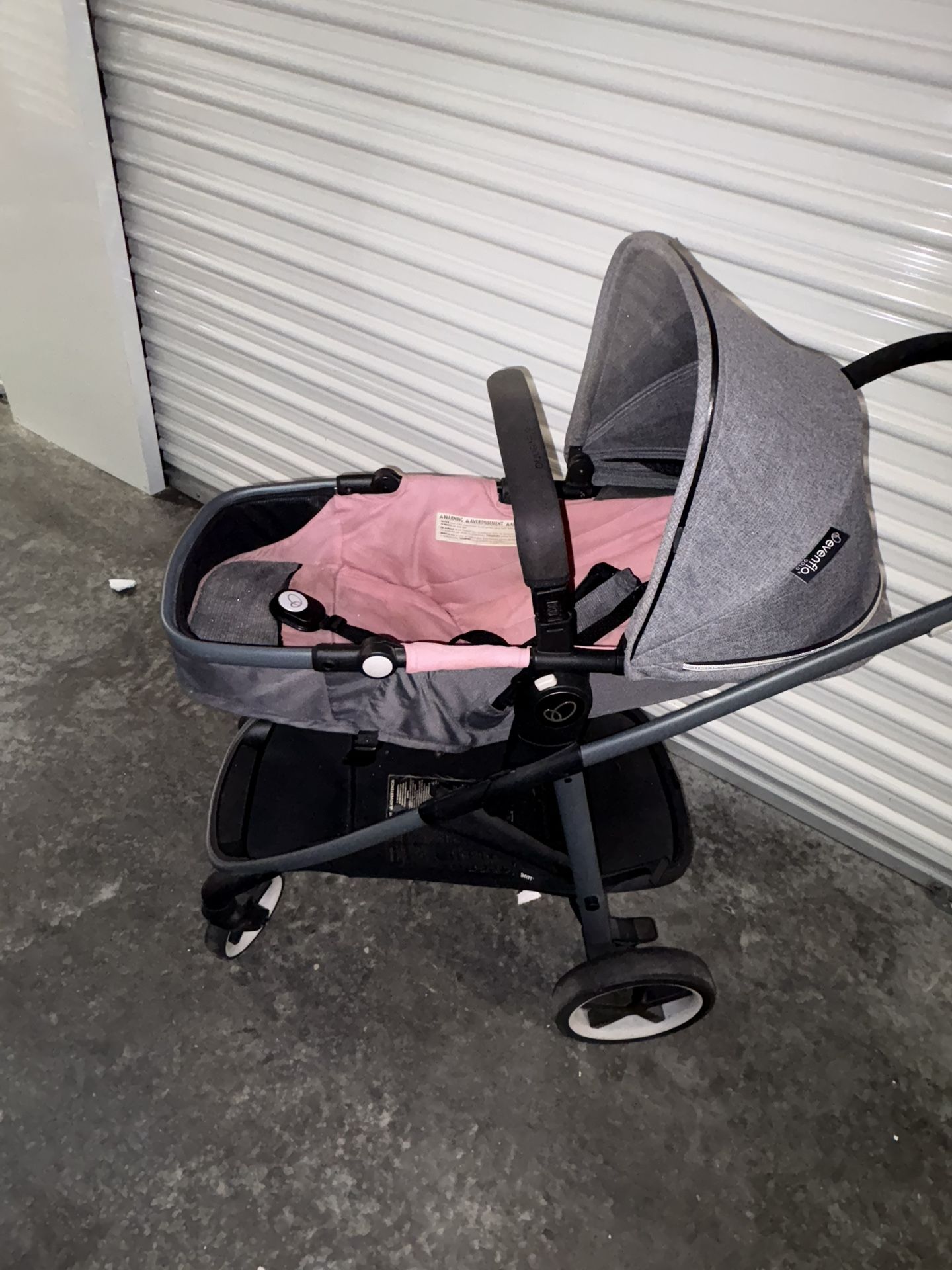 Evenflo Gold Shyft Self Folding Lightweight Travel Stroller, Opal Pink Used