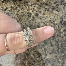 Diamond Wedding Band And Engagement Ring