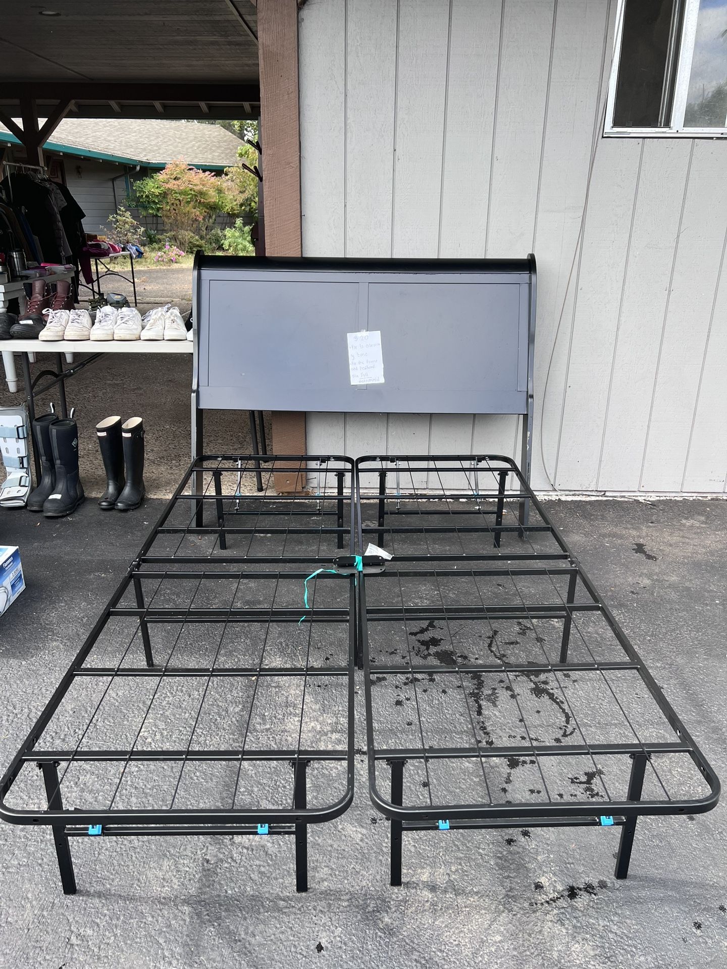 Bed Frame And Backboard