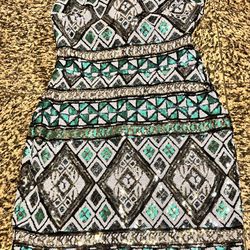 Body Central - Strapless Multicolor Sequin Dress - Womens  Size L