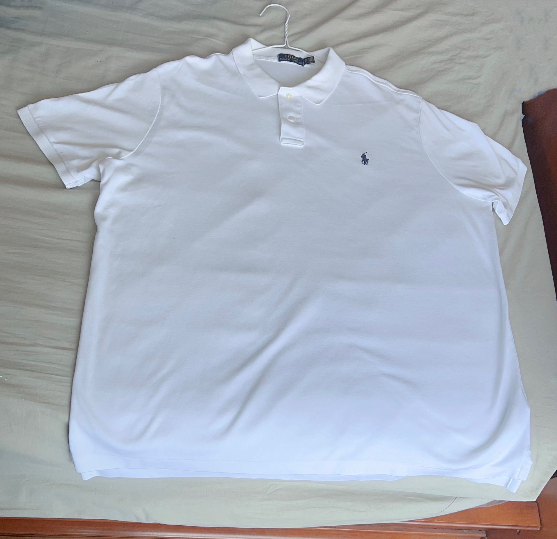 Men’s polo Ralph Lauren shirt XL size white color