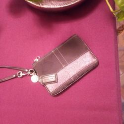 Like New Black Coach Wristlet