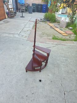 Wooden Library Stairs 