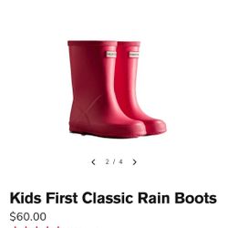 Hunter Boots Size Kids 6c