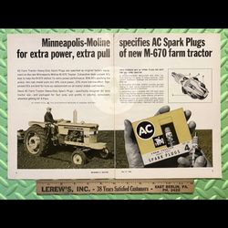 Original 1965 Minneapolis-Moline Tractors Print Ad