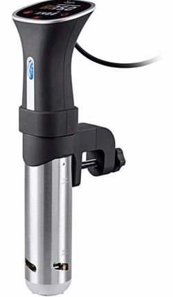 Monoprice Sous Vide Immersion Cooker 800W - With Adjustable Clamp And Digital LED Touch Screen, Easy To Clean, Black and Silver - Strata Home Collecti