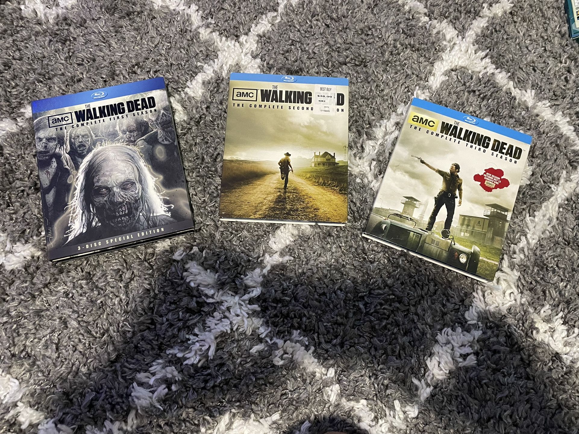 The Walking Dead Season 1, 2 And 3 Blu-ray