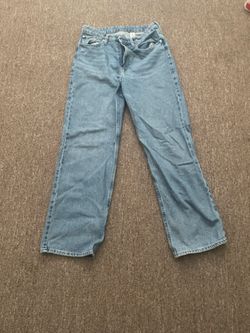 Light Wash Wide Leg Denim Jeans