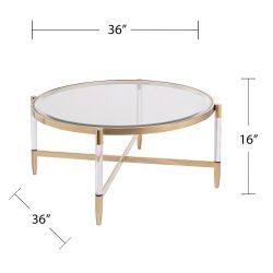 Silver Orchid Henderson Acrylic Cocktail Table