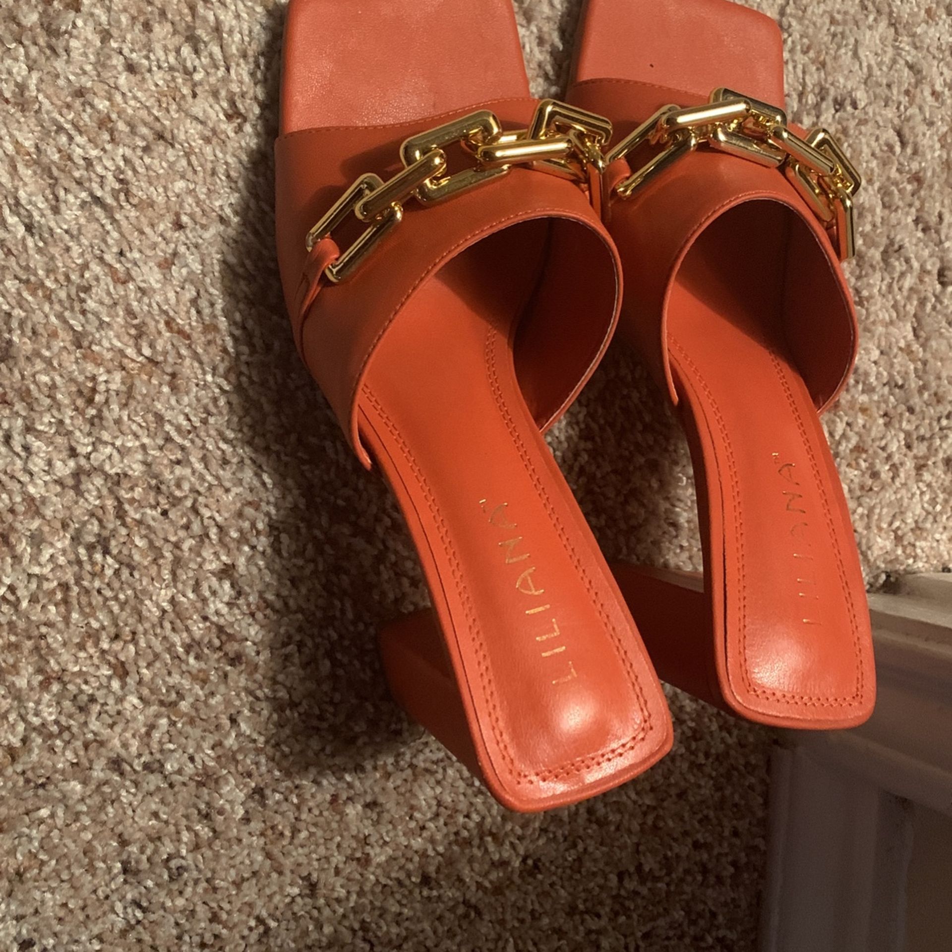 Orange Retro Heels 