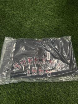 Supreme Plaid Arc Sweatshirt Navy