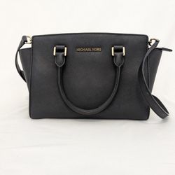 OFFICIAL MICHAEL KORS SELMA BLACK PURSE 