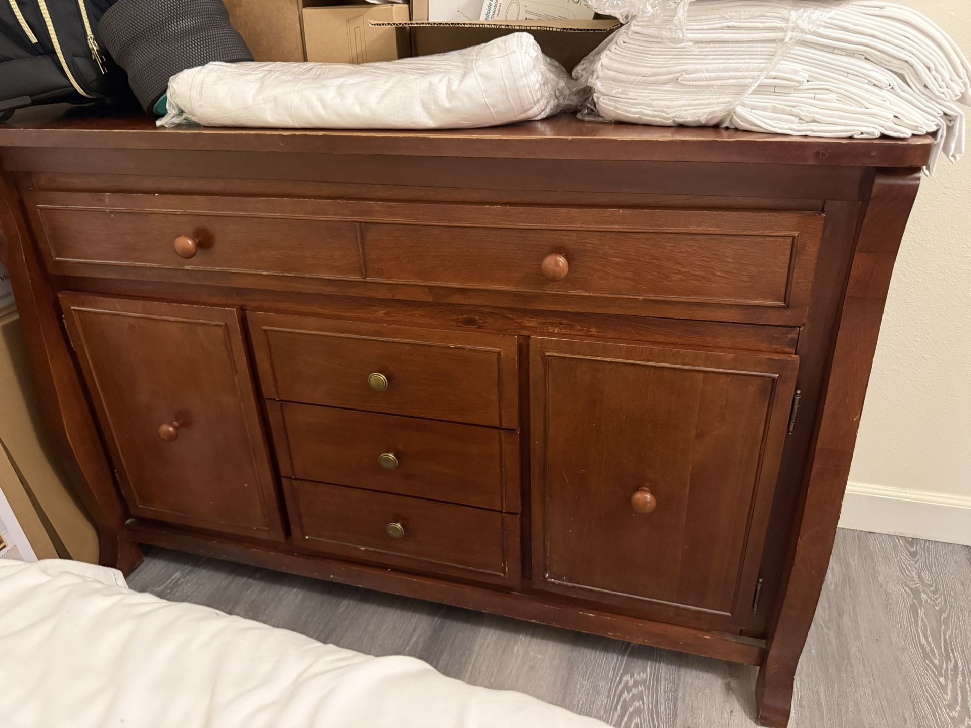 Wood Storage Cabinet