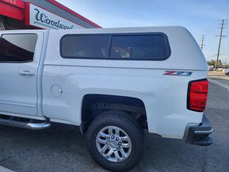 White Truck Camper Shell Topper