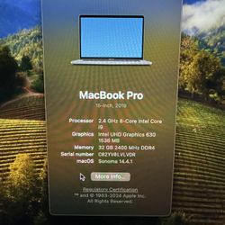 2019 Apple MacBook  Pro