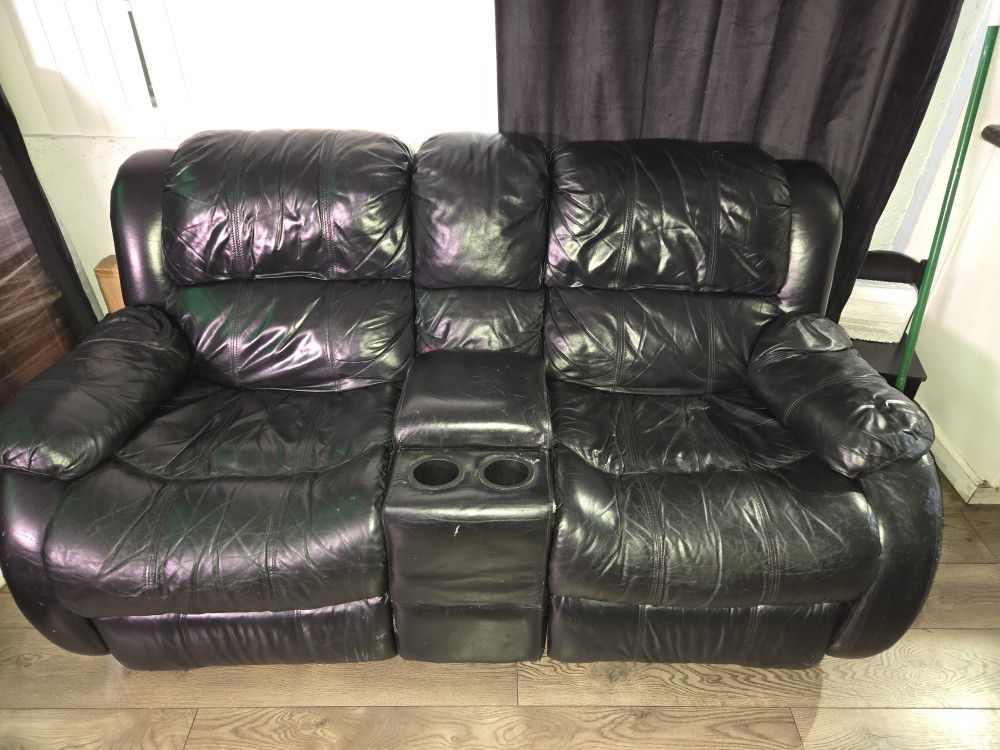  Set  of Leather Sofas 