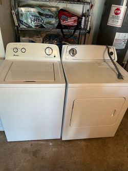 Amana washer and dryer