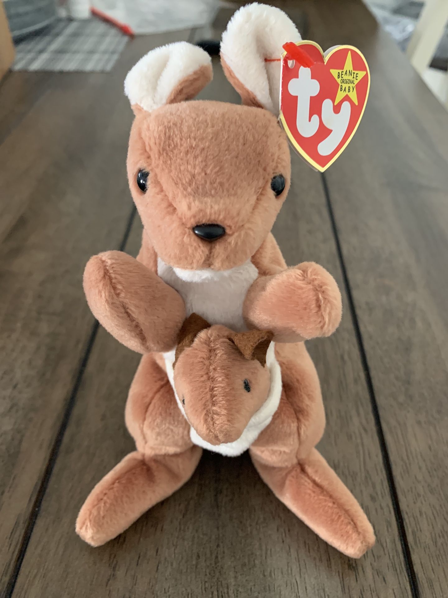 Ty Beanie Baby Pouch Kangaroo 