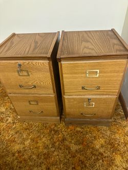 2 file cabinets