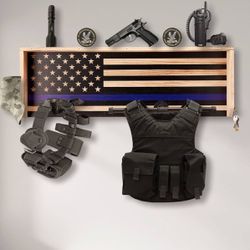 Police Wall Mounted Tactical Gear Wall Mount, Hanger