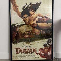 Tarzan - 27x40 Framed Theatrical Double-Sided Movie Poster