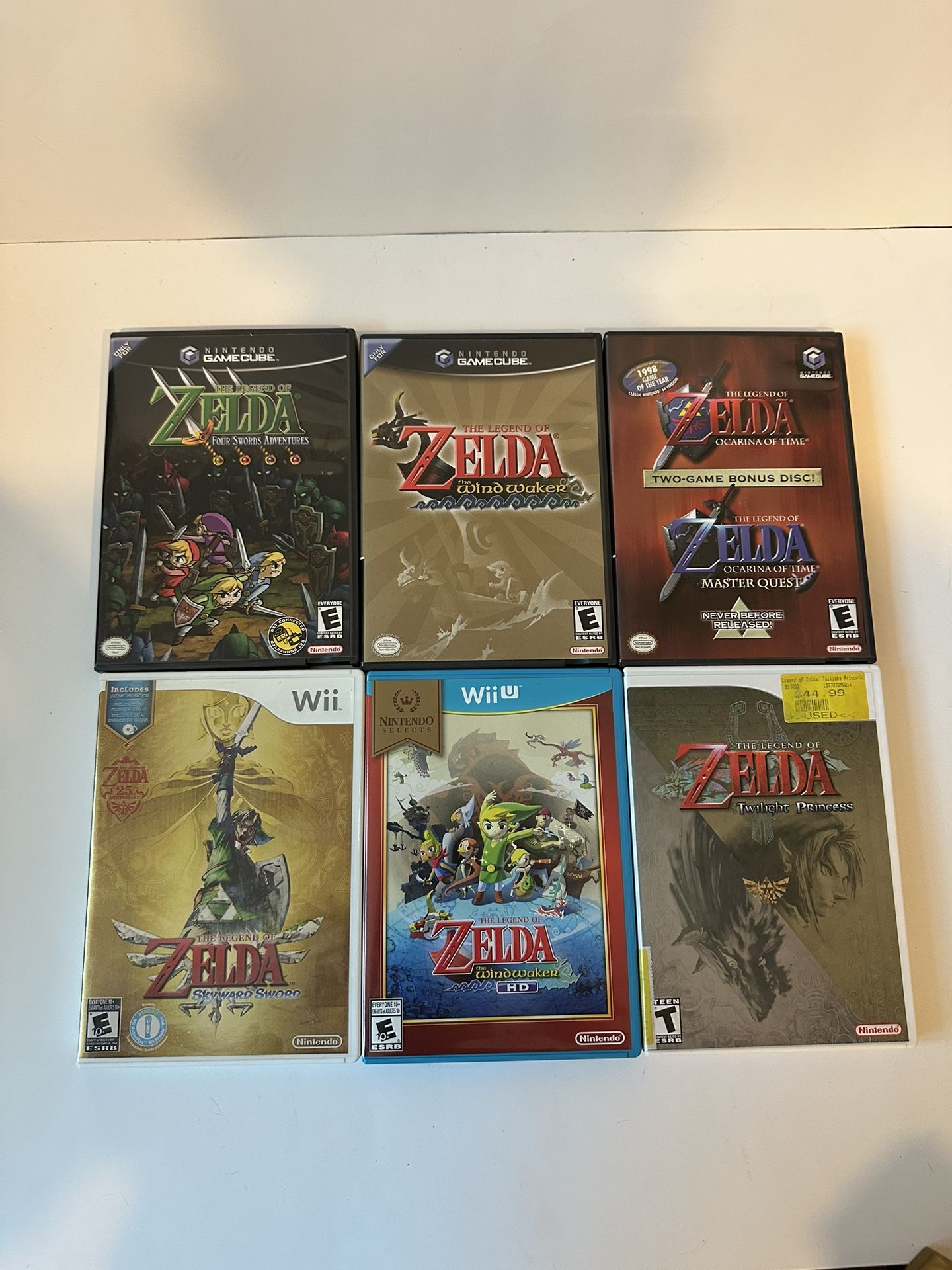 Zelda games collection game boy , 64 , game cube