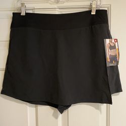 Avia Activewear Skort Size Medium Black New With Tags