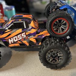 Hoss VXL 1/10 Scale 4X4 Monster Truck and Hosim 4wd High Speed Monster Truck Combo