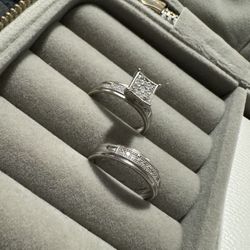 Anillo De Matrimonio Oro Blanco Size 7