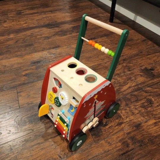 Baby Push Walker Christmas Wood Toy