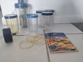 Magic Bullet Blender Accessories and Cups Set