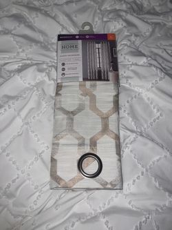 JCPenny White and Gold Curtains