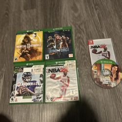 Selling X Box One Games ( and One Nintendo Switch Game )