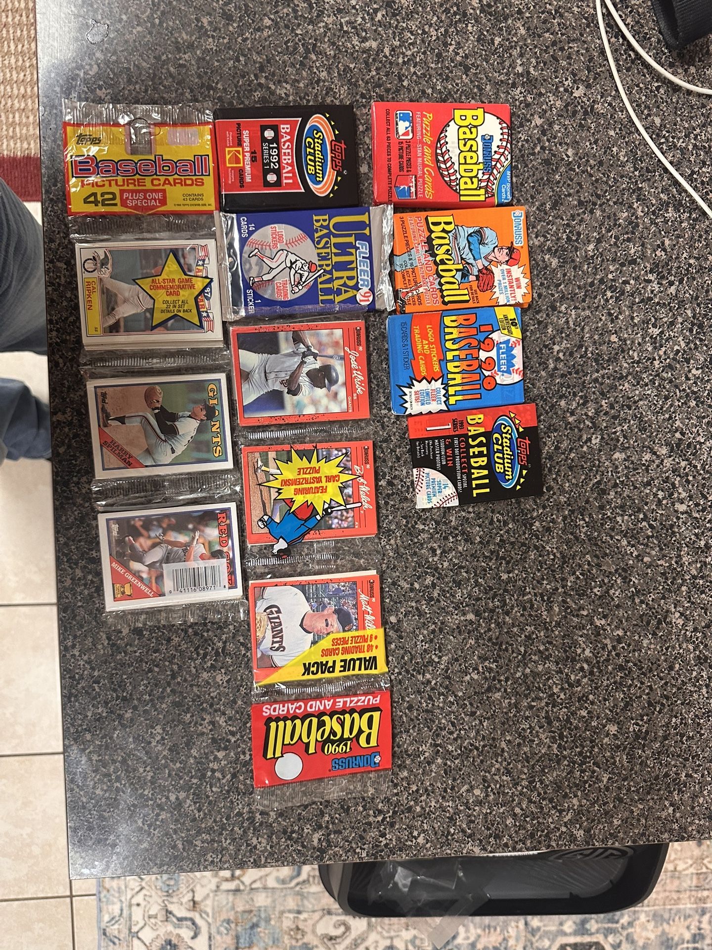 Unopened Vintage Baseball Card Packs